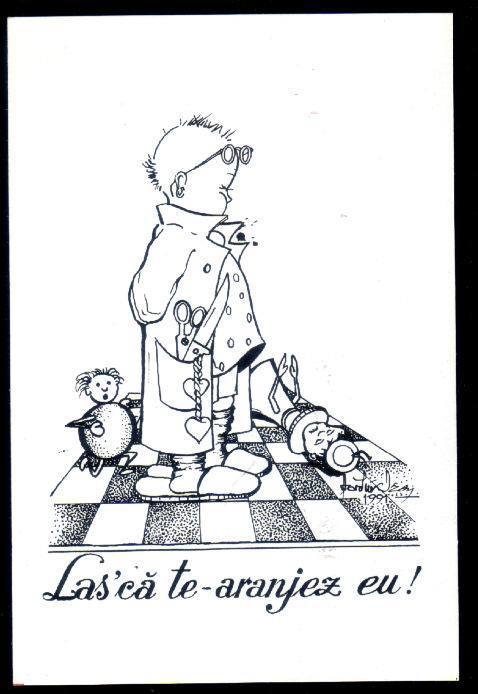 Romania Post Card With Chess. - Schaken