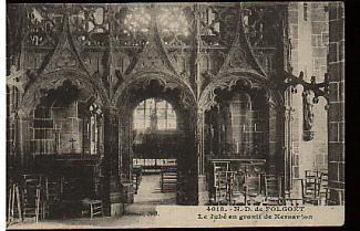 Jolie CP Ancienne Basilique Notre-Dame De Folgoët Finistère Le Grand Vitrail Vitraux Cérémonie Du Couronnement - écrite - Le Folgoët