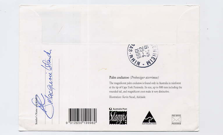 Australie Entier Postal Macquaries Island 15 Avril 1999 - Research Stations