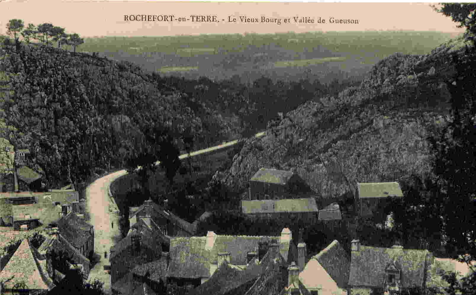 ROCHEFORT-en-TERRE - Le Vieux Bourg Et Vallee De Gueuson - Rochefort En Terre