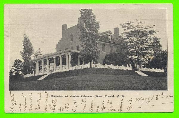 CORNISH, NH - AUGUSTUS ST.GAUDEN´S SUMMER HOME - TRAVEL IN 1906 - UNDIVIDED BACK - - Other & Unclassified