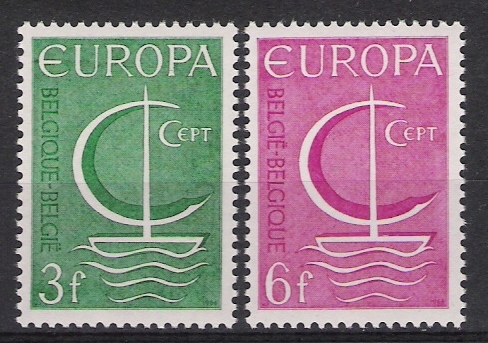 Belgie OCB 1389 / 1390 (**) - 1966