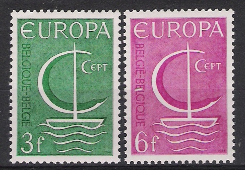 Belgie OCB 1389 / 1390 (**) - 1966