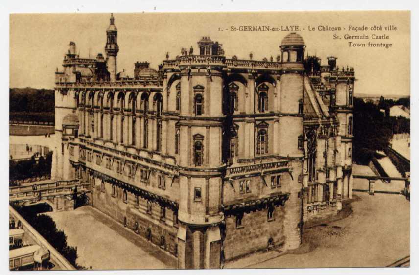 Réf 106  - SAINT GERMAIN EN LAYE  - La Château - Façade Côté Ville - St. Germain En Laye (castle)