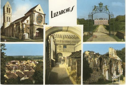 Luzarches - écurie Champlatreux, église, Château Saint-Thaurin, Ruine Collégiale - Luzarches