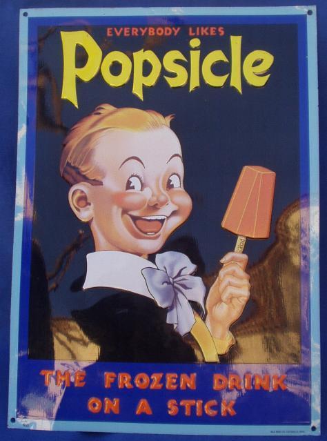 Plaque Métal "POPSICLE" - Targhe In Lamiera (a Partire Dal 1961)