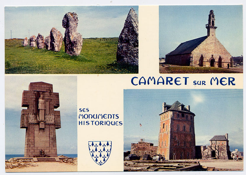 {19203} Camaret Sur Mer Ses Monuments Historiques Menhirs Château Notre-Dame De Rocamadour  Circulée En 1976 Animée - Camaret-sur-Mer