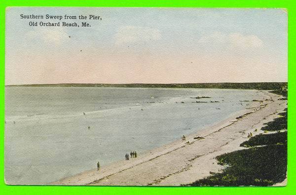 OLD ORCHARD BEACH, ME - SOUTHERN SWEEP FROM THE PIER - ANIMATED - TRAVEL IN 1915 - ELIAS F. ALKASIN - - Sonstige & Ohne Zuordnung