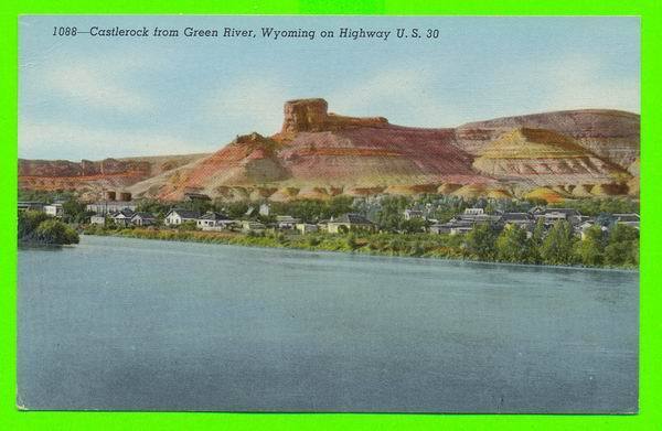 GREEN RIVER, WY - CASTLEROCK FROM GREEN RIVER ON HIGHWAY U.S.30 - - Green River