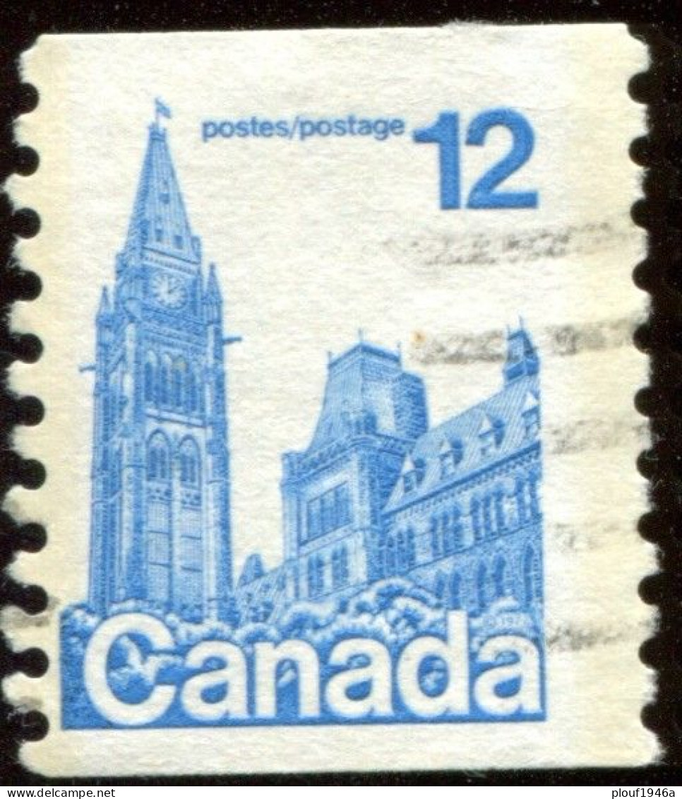 Pays :  84,1 (Canada : Dominion)  Yvert Et Tellier N° :   631 A (o)  Roulette - Coil Stamps