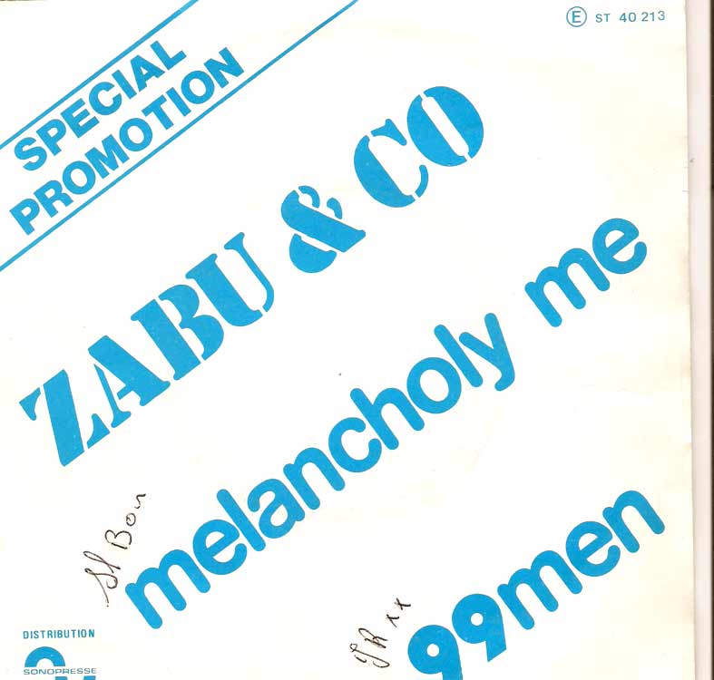 JZABU & CO "MELANCHOLY ME " " DISQUES VYNILS 45 TOURS DE COLLECTION - Altri - Inglese
