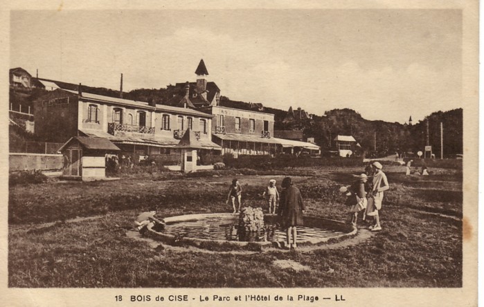 80 BOIS DE CISE Cpa Animée Du Parc Et De L´Hôtel De La Plage - Bois-de-Cise