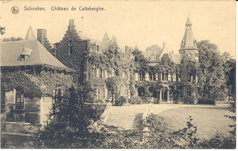 Cpa SCHOOTEN Kasteel Château De CALIXBERGHE - Schoten
