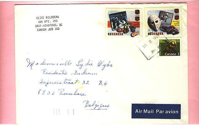 3270 -  Lettre Canada - Hockey (Ice)