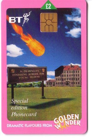 United Kingdom - England -  GOLDEN WONDER  ( Special Edition Phonecard ) - BT Promociónales