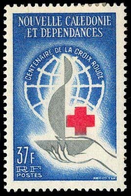 Nouvelle Calédonie (Y/T No, 312 - La Croix Rouge / Red Cross) [*] - Ongebruikt