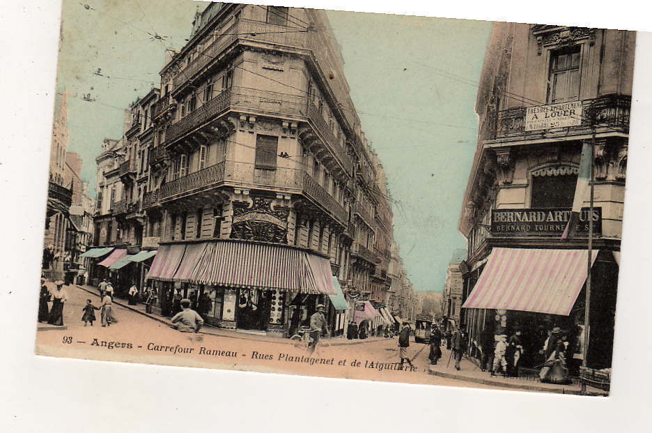 Carte Postale  De Angers -- Carrefour Rameau,-Rues Plantagenet Et De Laiguillerie - Angers