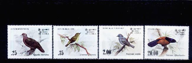 Sri Lanka 1983 - Michel No.640-3 Neufs** - Struisvogels