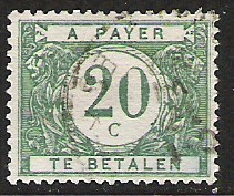Belgique - Timbres-taxe - 1919 - COB 28 - Oblit. - Timbres