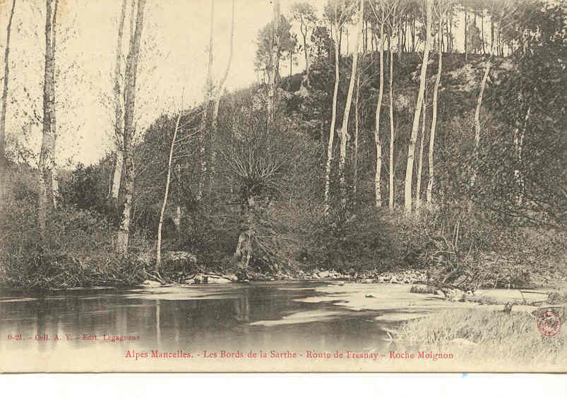 883 Alpes Mancelles, Les Bords De Sarthe. Route De Fresnay, Roche Moignon. Legagneux 0-21 - Autres & Non Classés