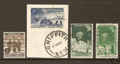 AAT Australie Antarctique 1959 Yvertn° 2-5 (o) Oblitéré Used Cote 25 Euro - Oblitérés