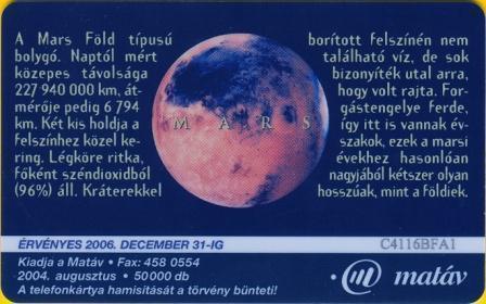 Hungari - Planet - Planete - Planets - Planetes - Solar System - Systeme Solaire - Sonnensystem - Planeta -pianeta- Mars - Espacio