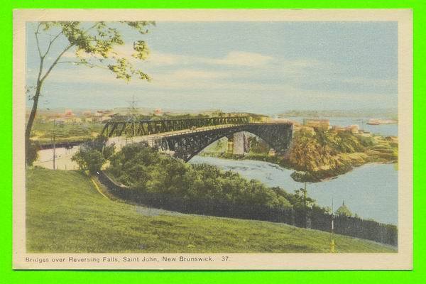 SAINT JOHN,N.B. - BRIDGES OVER REVERSING FALLS - PECO - ANIMATED - - St. John