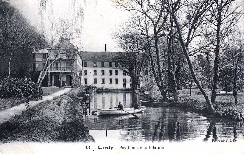 Cpa Lardy (91, Essonne) Pavillon De La Filature. Animée, 1909. - Lardy