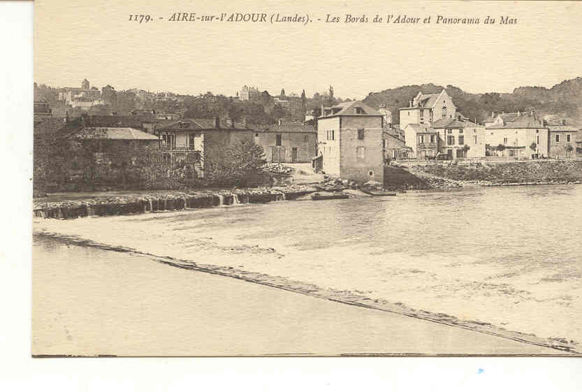 973 Aire Sur L'Adour Les Bords De L'Adour Et Panorama Du Mas. 1179 Gautreau - Aire