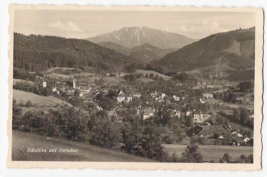 AK SCHEIBBS Mit Oetscher 1939 R*6 - Scheibbs