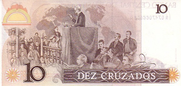 BRESIL   10 Cruzados  Non Daté (1986)   Pick 209a    ***** BILLET  NEUF ***** - Brazil