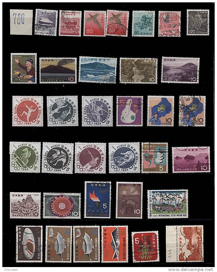 Japon - + de 700 timbres lot 113