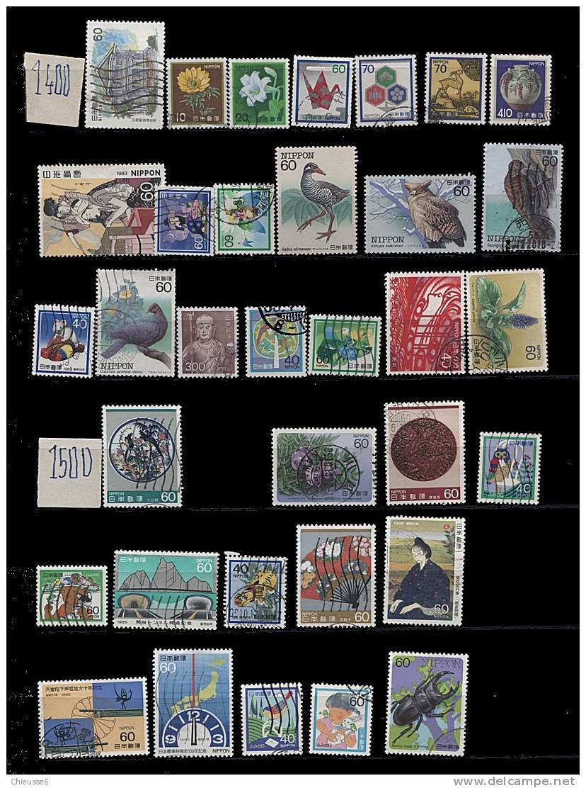 Japon - + de 700 timbres lot 113