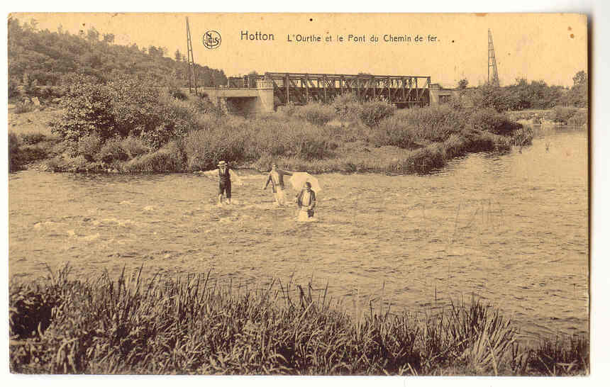 5777 -  HOTTON - L' Ourthe Et Le Pont Du Chemin De Fer - Hotton