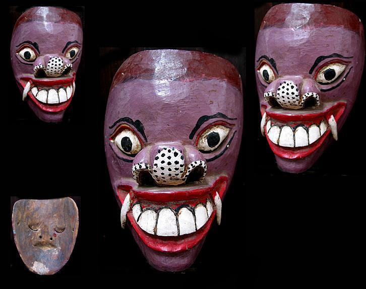 - Ancien Masque Du Ramayana / Old Ramayana Mask - Art Asiatique