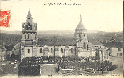 23 - CREUSE - BENEVENT  L´ABBAYE - EGLISE - PANORAMA - Benevent L'Abbaye