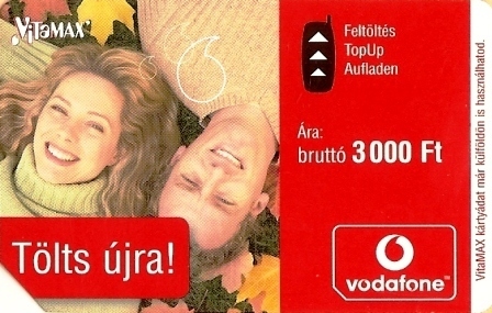 Hungary - Vodafone Recharge Card - Tölts újra - 3000 Ft - Hongarije