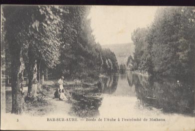 Bar Sur Aube Bords De L'aube à L'extrémité De Mathaux Animée Petit Plan - Bar-sur-Aube