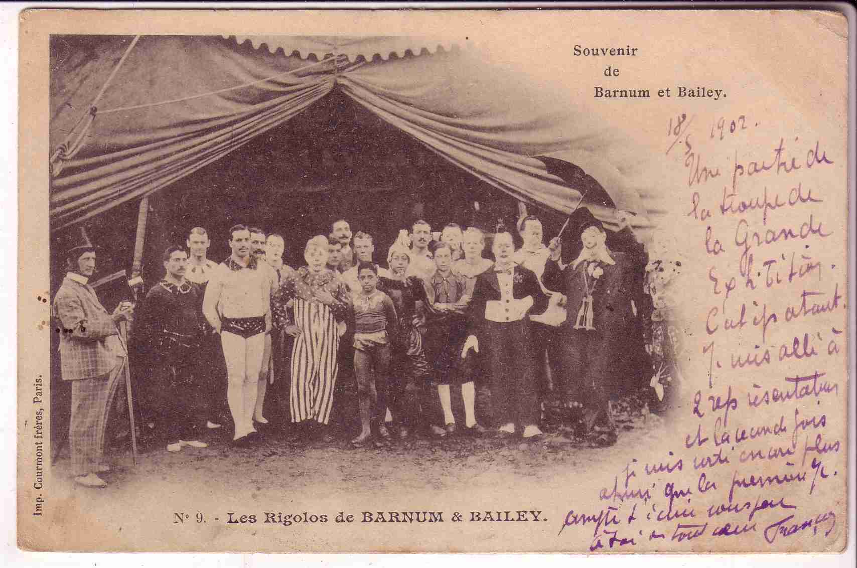 Cirque  Les Rigolos De Barnum Et Bailley Clown - Circus