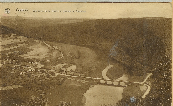 CORBION : Vue Prise De La Chaire à Prêcher à Poupehan - Bouillon