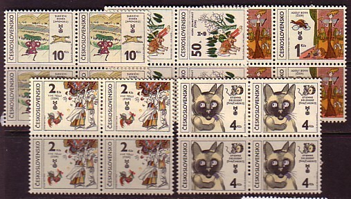 L3649 - TCHECOSLOVAQUIE Yv N°2453/57 ** BLOC - Unused Stamps