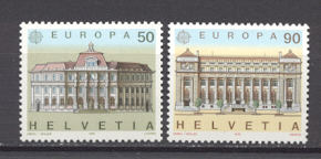 Suisse Europa   1347/1348  * *  TB  Voir Description - 1990