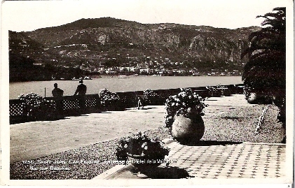 - St Jean - Cap Ferra, Térrasse De L´hotel De La Voile D´or  Et Vue Sur Baulieu -  1949. - Saint-Jean-Cap-Ferrat