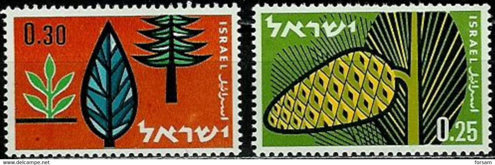 ISRAEL..1961..Michel # 247-248..MLH. - Nuevos (sin Tab)