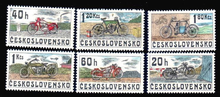 CSSR 1975 Mint Full Sets With Motorbikes. - Motos
