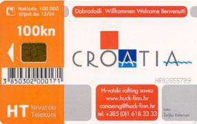 Croatia - Croatie - Kroatien -  Boat - Rafting - Radeau - Rowing - Croatian Chip Card KRKA - Croacia