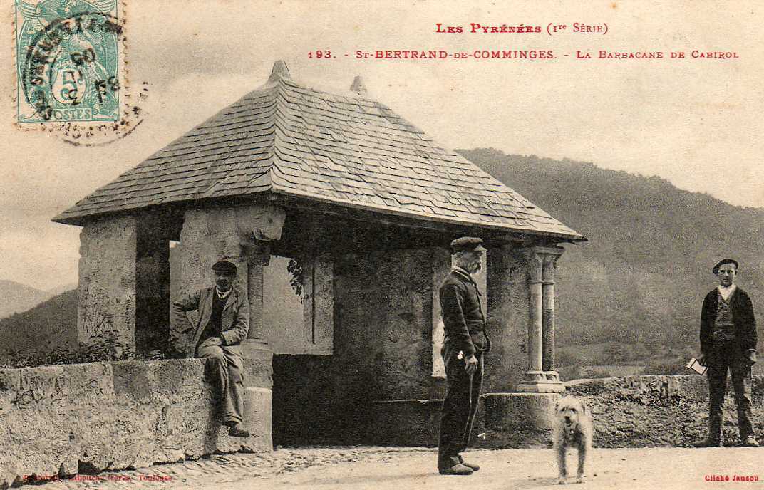 31 ST BERTRAND DE COMMINGES Barbacane De Cabirol, Animée, Beau Plan, Ed Labouche 193, 1905 - Saint Bertrand De Comminges