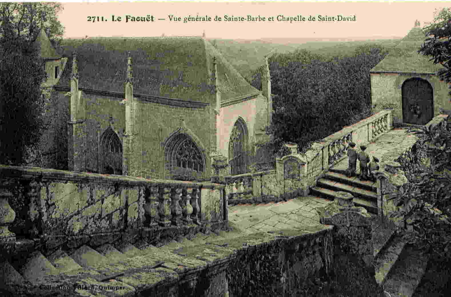 * 2711 - Le Faouet - Vue Generale De Sainte-Barbe Et Chapelle De Saint-David - Le Faouet