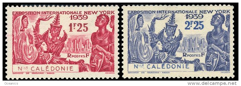 Nouvelle Calédonie (Y/T No, 173-74 - Expo Int. New Work 1939) [*] - Ungebraucht