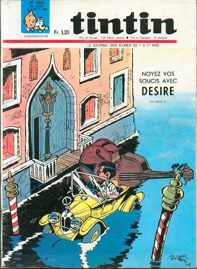 LE JOURNAL TINTIN N° 1030 DE 1968 - Tintin